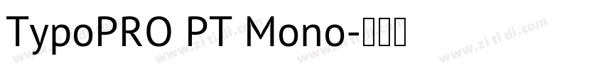 TypoPRO PT Mono字体转换